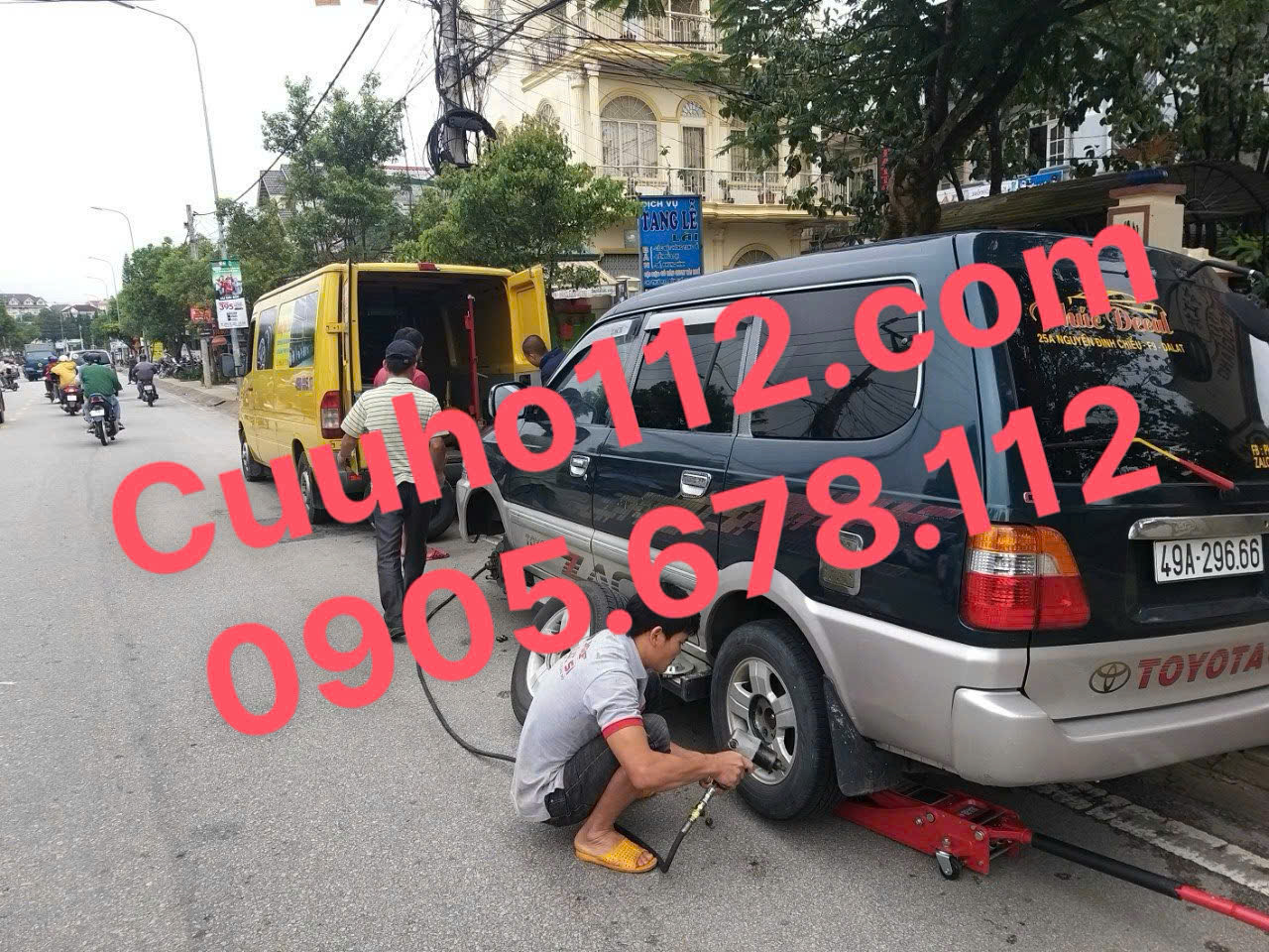 Thay lốp sơ cua xe hơi tại quận 2